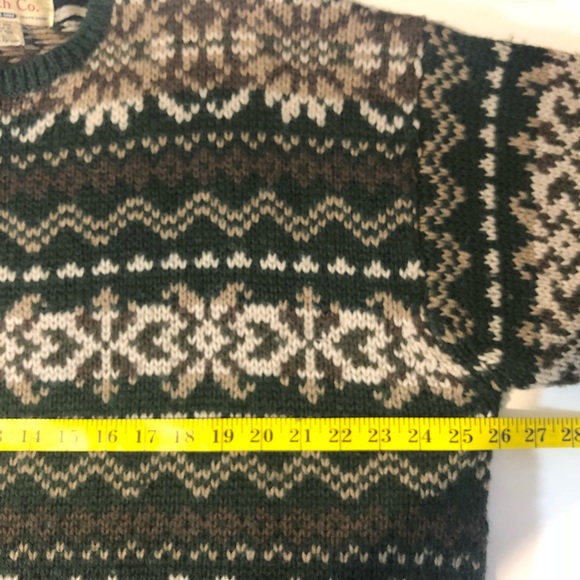 Abercrombie & Fitch Vintage Sweater 100% Wool  L - Picture 6 of 7